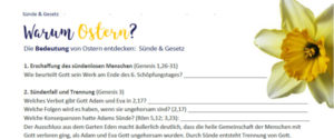 Study Guide Warum Ostern 1